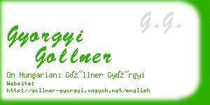 gyorgyi gollner business card